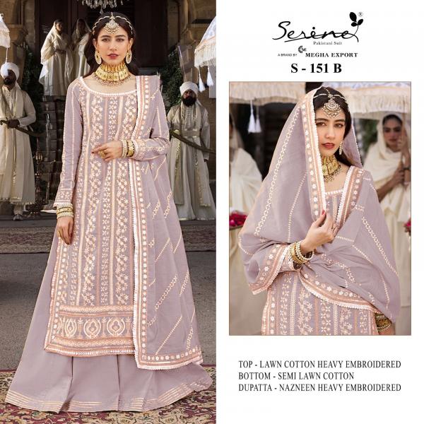 Serine S 151 Lawn Cotton Designer Pakistani Suit Collection